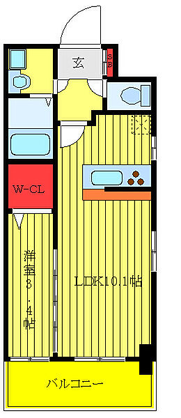 BELLAGIO川口本町 701｜埼玉県川口市本町4丁目(賃貸マンション1LDK・7階・33.40㎡)の写真 その2