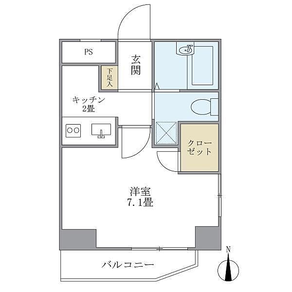 ＫＤＸレジデンス小豆沢 505｜東京都板橋区小豆沢1丁目(賃貸マンション1K・5階・22.96㎡)の写真 その2