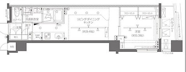 ＺＯＯＭ大塚 311｜東京都豊島区北大塚1丁目(賃貸マンション1LDK・3階・37.22㎡)の写真 その2