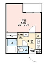 ブラン江北 203 ｜ 東京都足立区興野2丁目18-2（賃貸アパート1K・2階・20.26㎡） その2