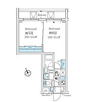 クレアポルテ川口元郷 229 ｜ 埼玉県川口市元郷1丁目1-24（賃貸マンション2K・2階・35.41㎡） その2