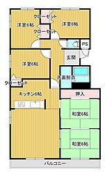 ロジェ山下通 5LDKの間取図画像