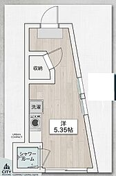 アーバンプレス南阿佐ヶ谷2・B ワンルームの間取図画像