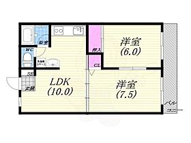 FORUM夙川・殿山町  ｜ 兵庫県西宮市殿山町（賃貸マンション2LDK・2階・50.23㎡） その2