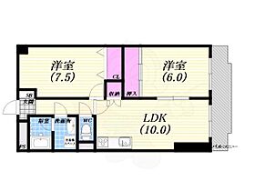 兵庫県西宮市石刎町（賃貸マンション2LDK・3階・56.00㎡） その2