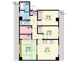 椿センター  ｜ 兵庫県西宮市産所町（賃貸マンション3LDK・4階・68.00㎡） その2