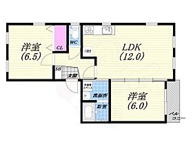 兵庫県芦屋市東山町（賃貸マンション2LDK・3階・49.62㎡） その2