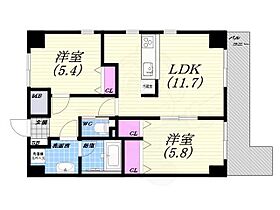 MAIN STAGE The Nishinomiya  ｜ 兵庫県西宮市弓場町（賃貸マンション2LDK・2階・54.08㎡） その2