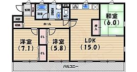 兵庫県西宮市角石町（賃貸マンション3LDK・1階・80.52㎡） その2