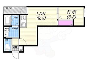 BOWER-PLACE  ｜ 兵庫県西宮市鳴尾町１丁目（賃貸アパート1LDK・3階・30.07㎡） その2