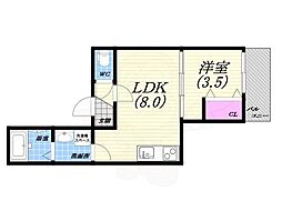 間取図画像 1LDK