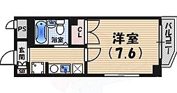 夙川ル・カンフリエ 1Kの間取図画像