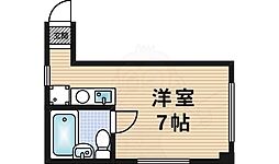 SK夙川マンション ワンルームの間取図画像