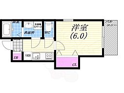 ドルチェN 1Kの間取図画像