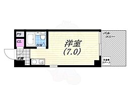 セントラルステージ寺田 ワンルームの間取図画像