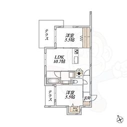 WING TOWA MAISON 2LDKの間取図画像