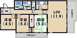 レジェンダリー小松 3LDKの間取図画像