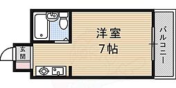 アニバーサリー40th 1Kの間取図画像