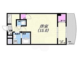 セレニテ甲子園 1DKの間取図画像