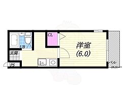 メゾン・トキワ・曙 1Kの間取図画像