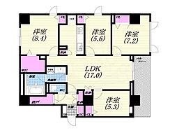 MINNAGENKI夙川公園 4LDKの間取図画像