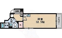 エレガンス西宮 ワンルームの間取図画像