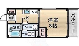 プチメゾン弥生 1Kの間取図画像