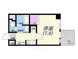 プレッツァ西宮 1Kの間取図画像