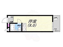 NEOダイキョー甲子園口 ワンルームの間取図画像