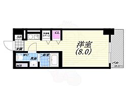 デルファーレ西宮 ワンルームの間取図画像