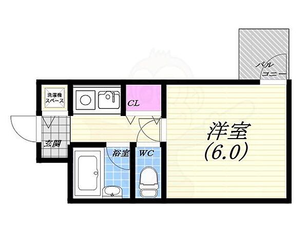 曙マンション ｜兵庫県西宮市今津曙町(賃貸マンション1K・3階・21.15㎡)の写真 その2