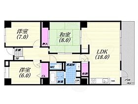 夙川リンデンハイム  ｜ 兵庫県西宮市獅子ケ口町（賃貸マンション3LDK・6階・101.80㎡） その2