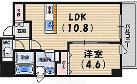 兵庫県西宮市本町（賃貸マンション1LDK・5階・38.04㎡） その2