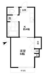 ビスタ・メサ吉祥寺 1Kの間取図画像