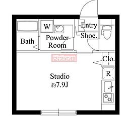 ｔｏｇｇｌｅ護国寺 4階ワンルームの間取り