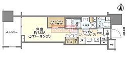 クレヴィア文京湯島 14階1Kの間取り
