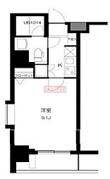 T&G神田マンション 9階1Kの間取り