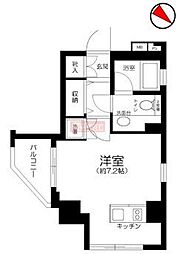アクロス文京 ワンルームの間取図画像