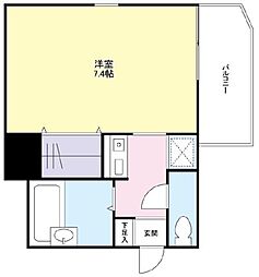 アルモニーお茶の水 ワンルームの間取図画像