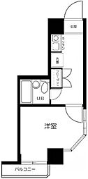 エヴェナール茗荷谷 1Kの間取図画像