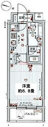 ParkWell東大前 1Kの間取図画像