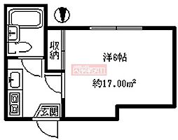 ベル・フルール目白台 1Kの間取図画像