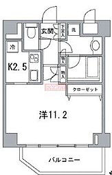 ダイナシティ文京根津 1Kの間取図画像