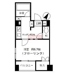 メゾンセクレール 1Kの間取図画像