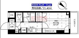 ステージファーストお茶の水女子大前 1Kの間取図画像