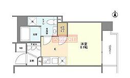 エクセリア九段 ワンルームの間取図画像