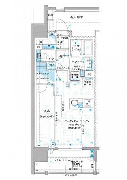 東京都板橋区中板橋(賃貸マンション1LDK・6階・35.36㎡)の写真 その2