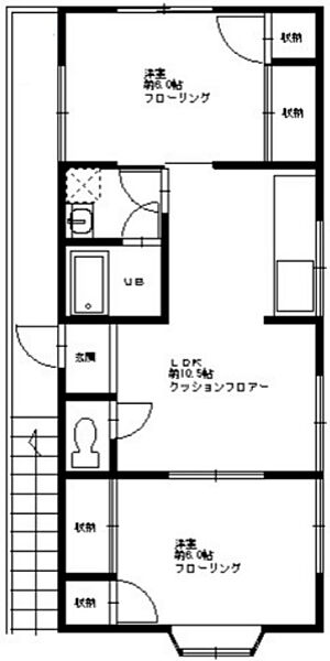 埼玉県川口市並木3丁目(賃貸アパート2LDK・2階・49.68㎡)の写真 その2