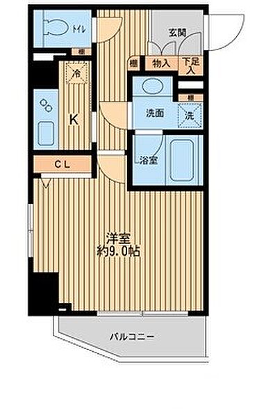 東京都新宿区弁天町(賃貸マンション1K・2階・33.22㎡)の写真 その2