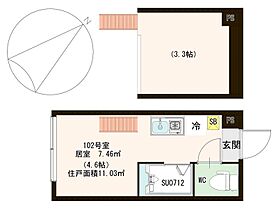 東京都豊島区池袋本町4丁目（賃貸アパート1R・1階・11.03㎡） その2